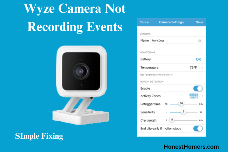 Wyze Camera Not Recording Events